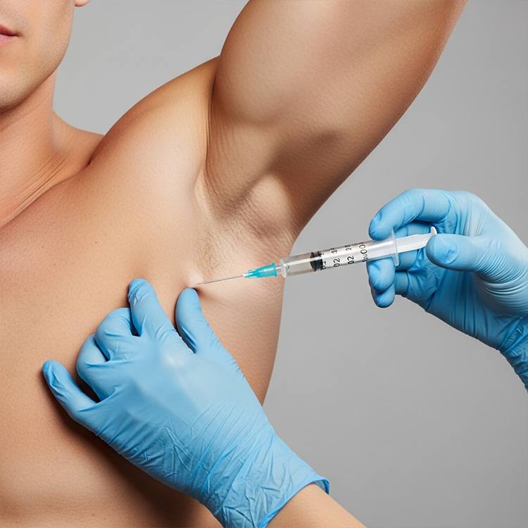 Men`s Excessive Sweating Underarms